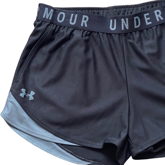 Under Armour Women’s Play Up 3.0 Training Shorts Size M Heat Gear Loose Black - Picture 4 of 10